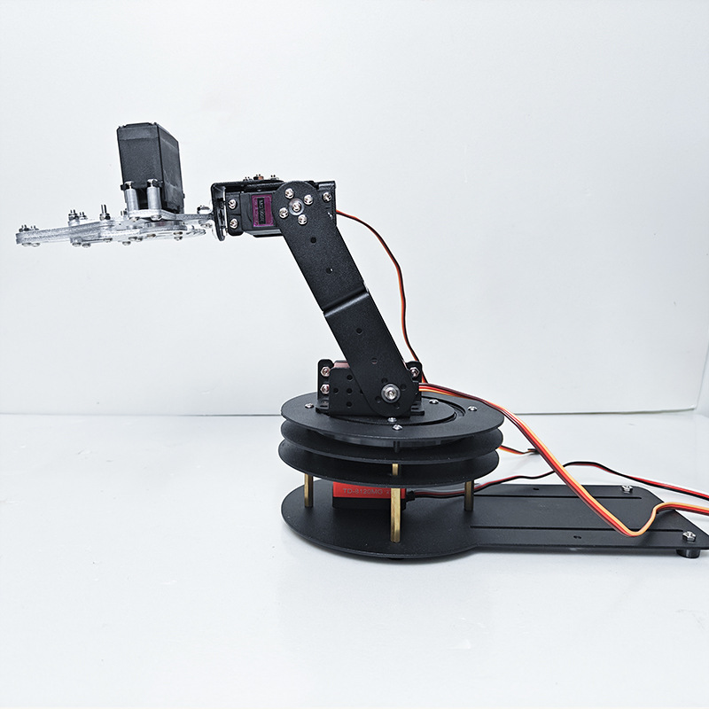 ros4轴自由度舵机遥控四轴机械臂可编程机器人夹爪抓手diy