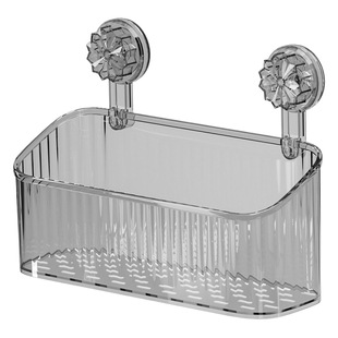 Light Luxury Suction Cup Storage Rack Bathroom Toilet Hole-free Wall Hanging Washing Table Toothbrush Toothpaste Storage Basket
