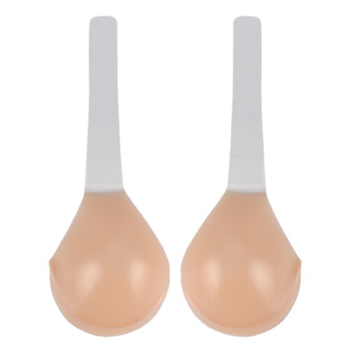 European and American large size breast lift anti-sagging silicone bra for women push-up invisible seamless underwear spoon breast patch