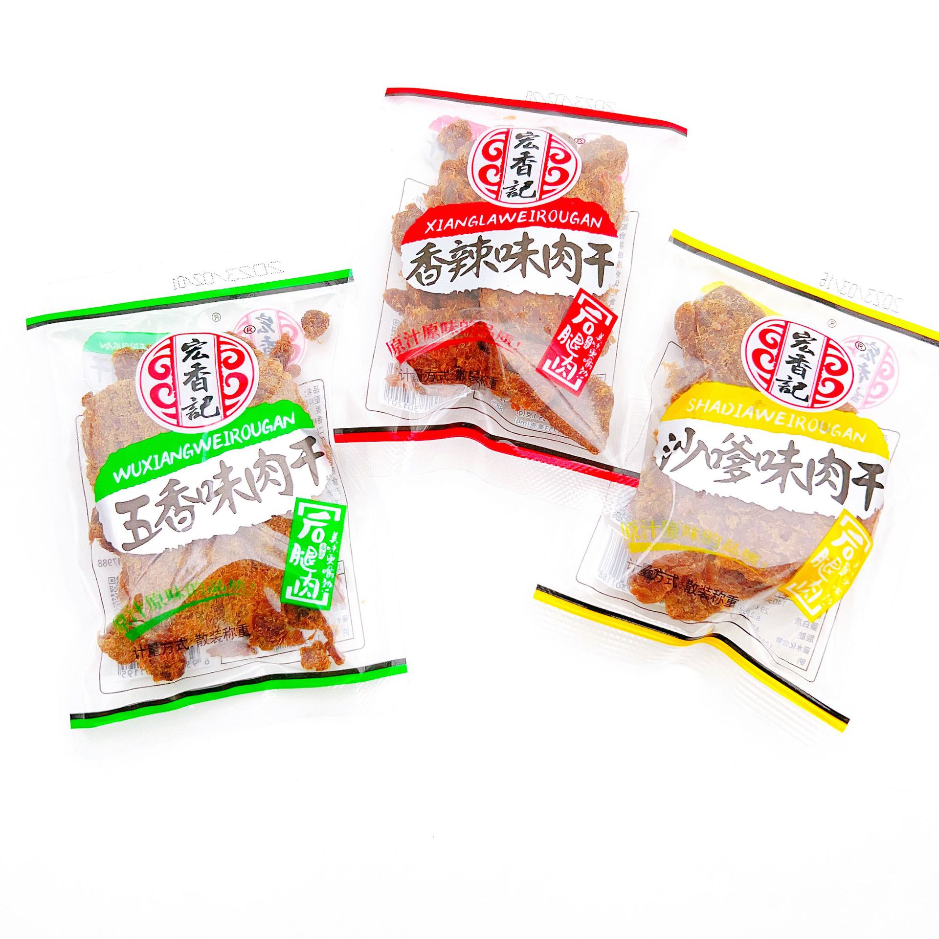 Hongsiangji Spicy Flavor Five-Spice Shrimp Flavor Ready-to-Eat Jerky Snack Food 1 Bag 5 Pounds