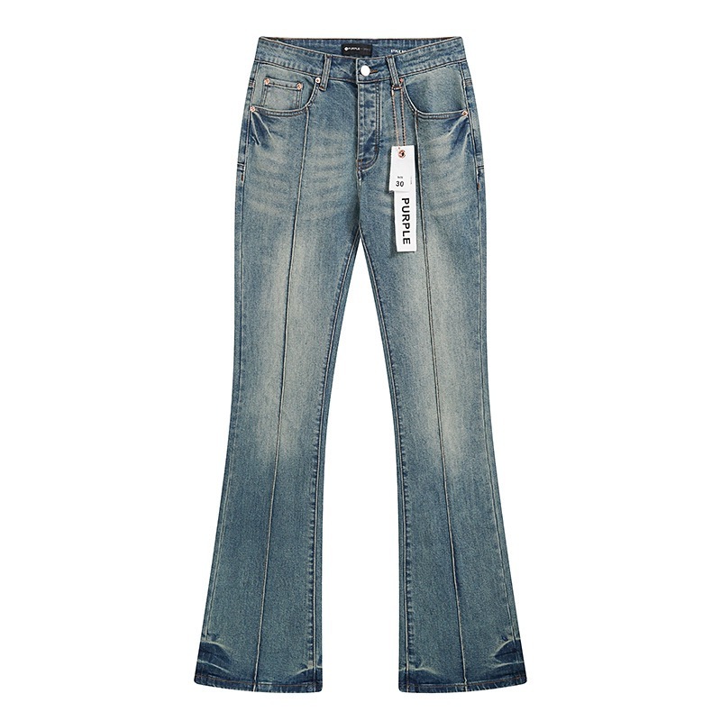 Ksubi トレンディなパープル新 AM スプラッシュインクプリントハイストリートレトロリッピングカジュアルメンズとレディーススリムジーンズ|undefined