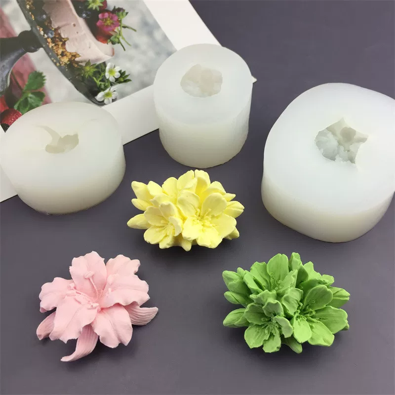Fondant, silicone mold, candle for auto, DIY