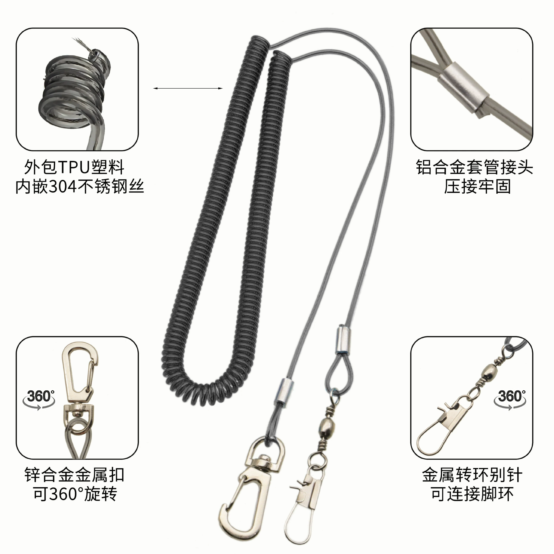 Outdoor bird training rope parrot fly rope traction rope walking bird rope elastic flight rope outdoor anti-fly rope