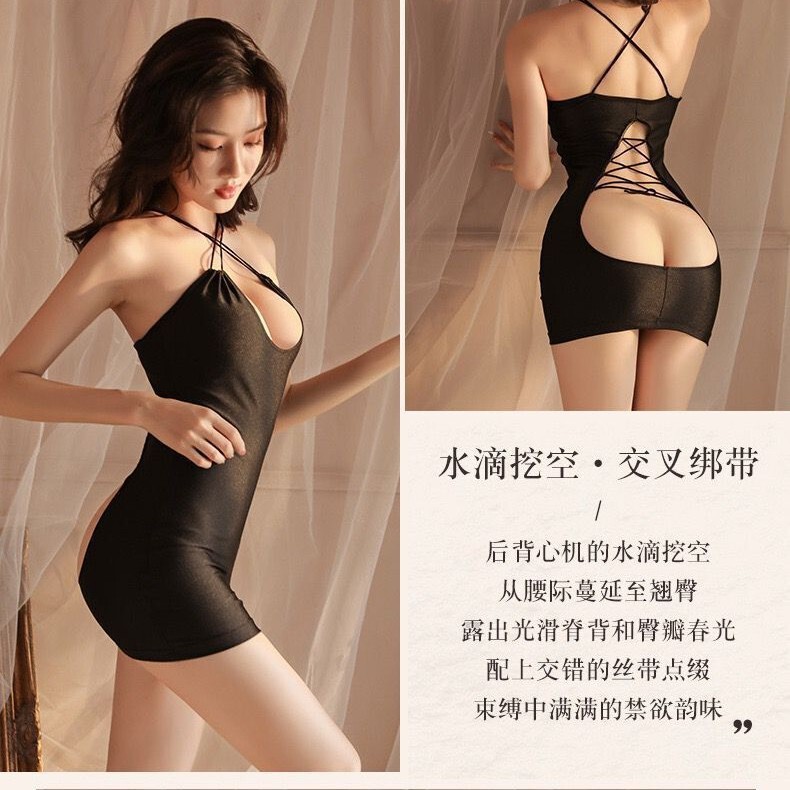 Private Moon Sexy Lingerie European and American Plus Size Abstinence Style Super Flirty Mature Women's Outfit No-Strip Pure Desire Secretary Teacher Sm Set