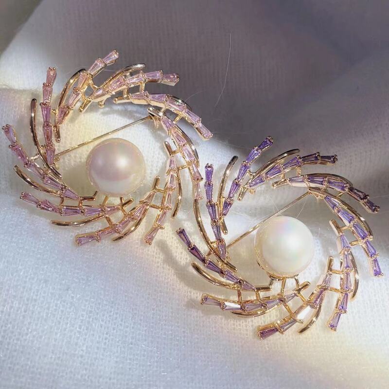 Fashion New Brooch Elegant Corsage Women's Accessories Hot-selling Pearl Jewelry Pin All-match Collar Needle Suit Dress
