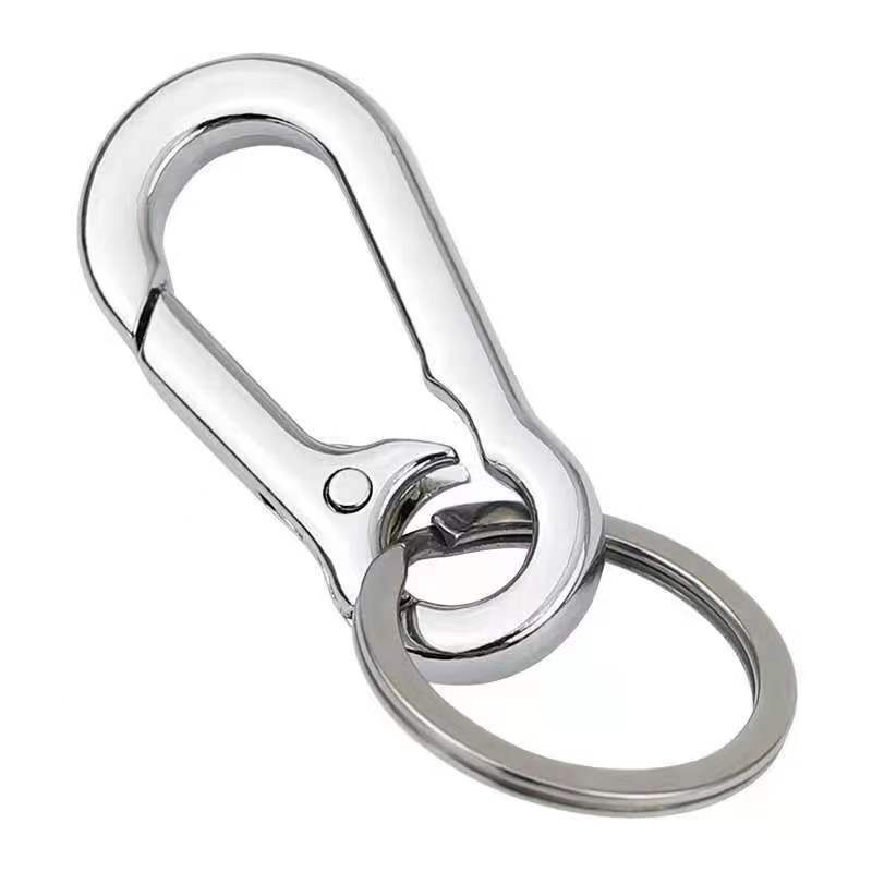 8 Word carabiner one inch key ring car keychain