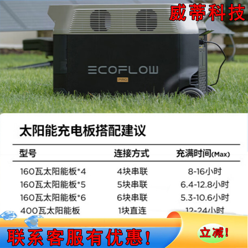 EcoFLow Zhenghao fuente de alimentación al aire libre DELTA DE PRO alta potencia 3600W gran capacidad 3600Wh fuente de alimentación móvil