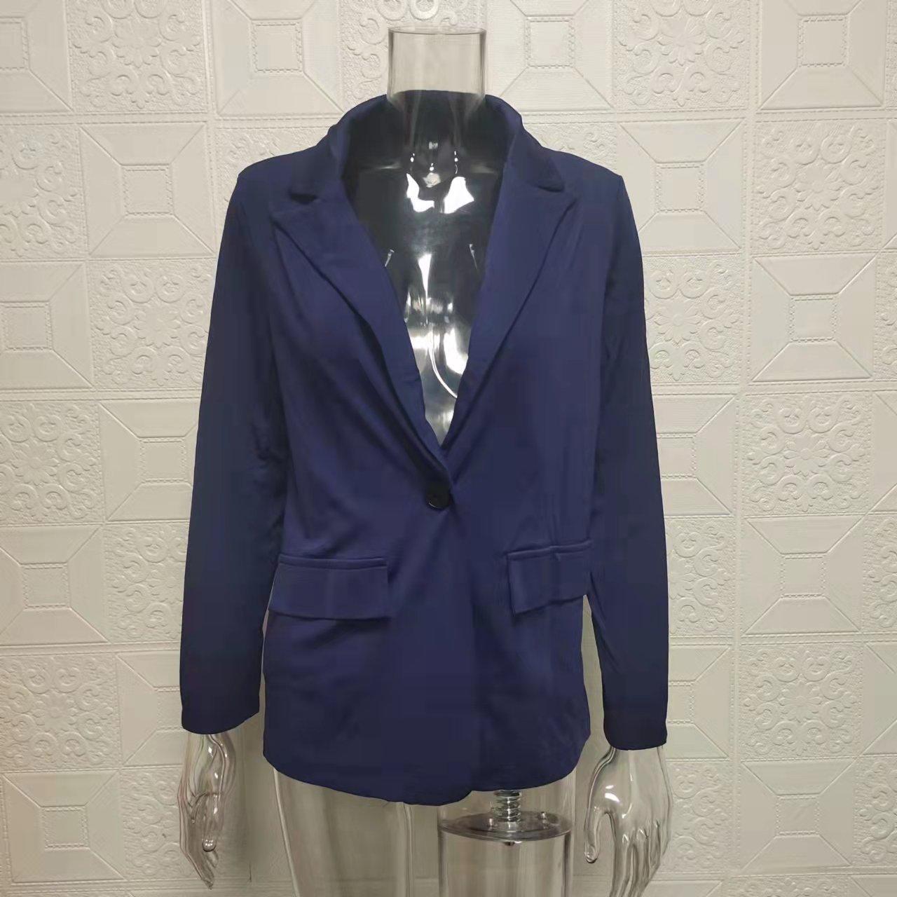 Conjunto de blazer elegante para mujer estilo europeo ajustado_voghion.com