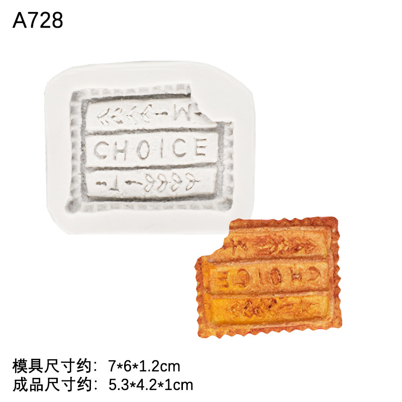 Cookie crema Lollipop molde de silicona epoxi arcilla cerámica suave DIY chocolate fondant