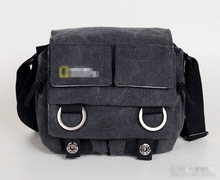 地理NG2345款 单肩摄影包男女单反相机包休闲数码帆布相机包