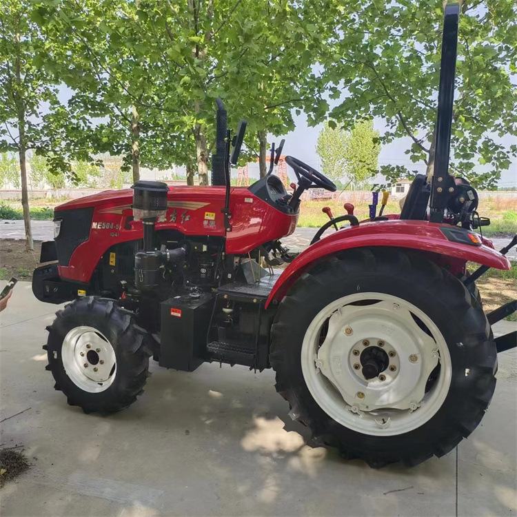 厂家现货东方红504农用拖拉机 高配置四驱耕地犁地机 带打气泵