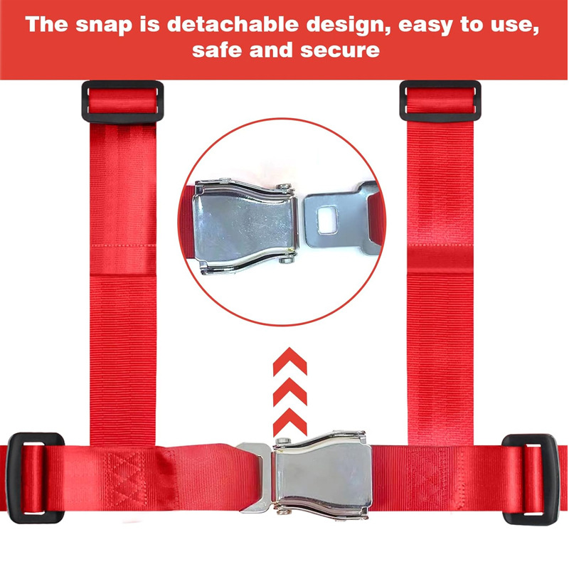 Car Four-Point Seat Belt for Utv Ssv Go Kart Off-Road Vehicle Go-Kart Safety Belt