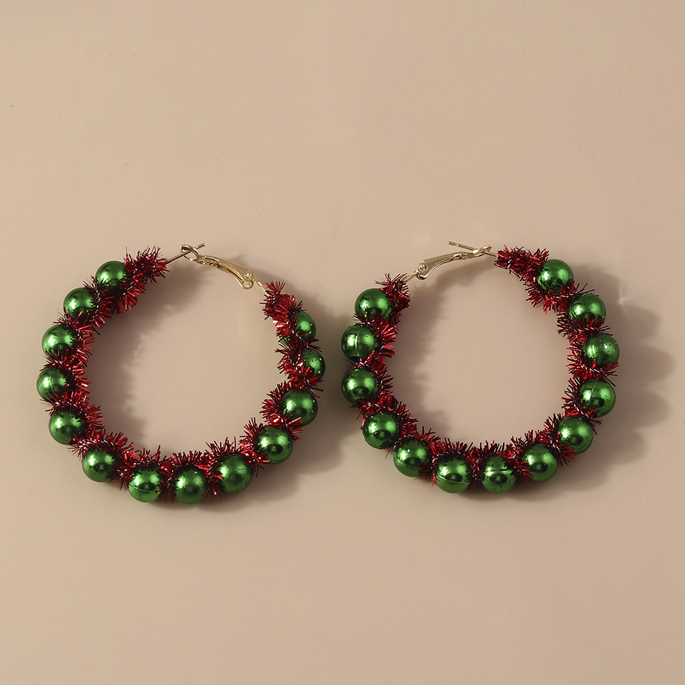 13g Weight Alloy Ear Needle Material Earrings Classification 1 Pair Quantity Holiday, Festival Occasion Plastic Material Christmas Festival Christmas Tree, Santa Claus Pattern Women's Gender Cute, Classic Style Style 1 Pair Christmas Cute Classic Style Christmas Tree Santa Claus Plastic Earrings 20