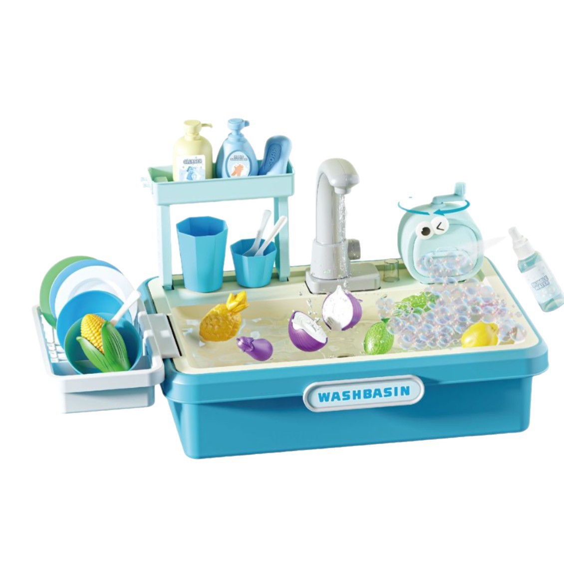 Comercio exterior para niños circulación eléctrica de agua oral mesa de juego de agua burbuja cocina lavabo mesa de juego de agua juguetes dentistas