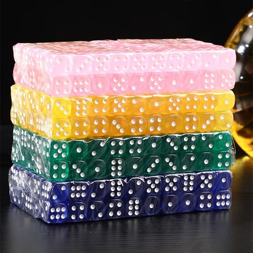Wholesale dice dice sieve digital color dice plastic dice KTV bar and nightclub supplies 100 pieces wholesale