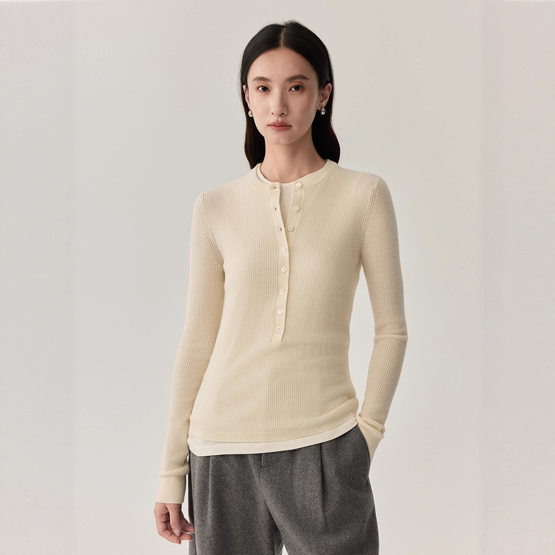 Customized Autumn and Winter New Sheep Wool Knitwear for Women, Round Neck Knitted Knitwear, Elegant Elegant Commuter Tops Wholesale Customized Autumn and Winter New Sheep Wool Knitwear for Women, Round Neck Knitted Knitwear, Elegant Elegant Commuter Tops Wholesale
