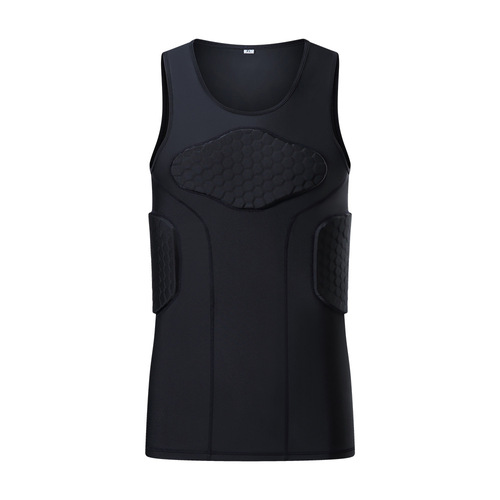 Wholesale anti-collision vest, basketball uniform, anti-fall, anti-collision, tight-fitting training, sports protective gear, sleeveless shoulder pads, waist pads, jersey