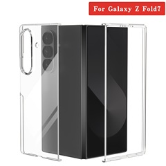 サムスンzfold7透明携帯ケースZflip7折り畳みスクリーンZFold6光沢PC素材保護カバー