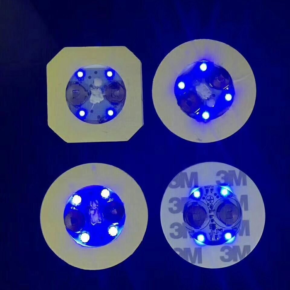 EVA montaña luminosa LED colorido flash botella de vino pegatinas 6cm botella desechable pegatinas luminoso Festival de Música atmósfera suministros