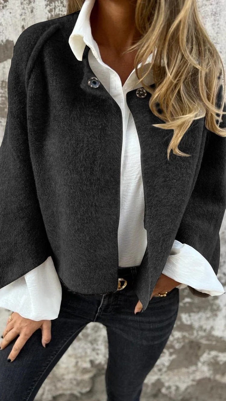 Women's Long Sleeve Cashmere Jacket For Autumn And Winter_voghion.com