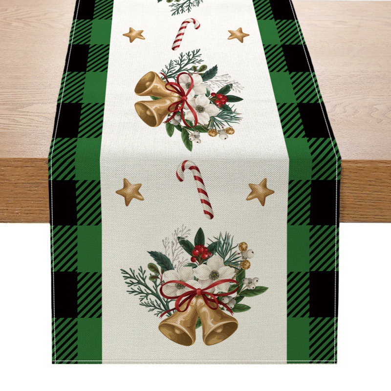 Tapete de Mesa Navideño con Estampado Creativo, para Decoración