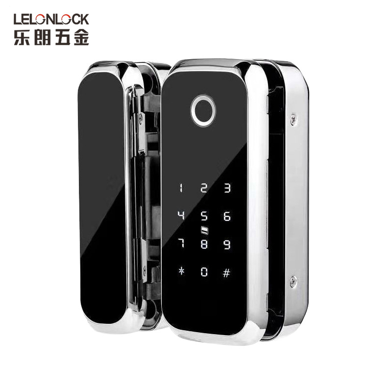 Puerta de cristal de la huella digital inteligente de bloqueo de huellas dactilares semiconductor cabeza cerradura inteligente de la Oficina del hotel