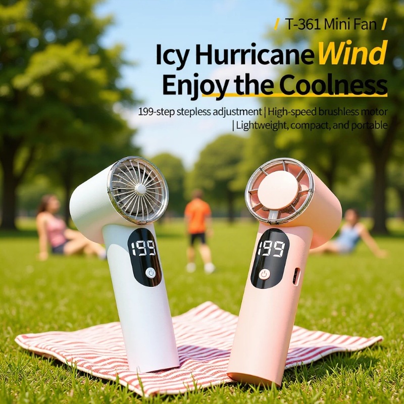 2026 New361 Refrigeration Icy Wearable Handheld Portable Fan