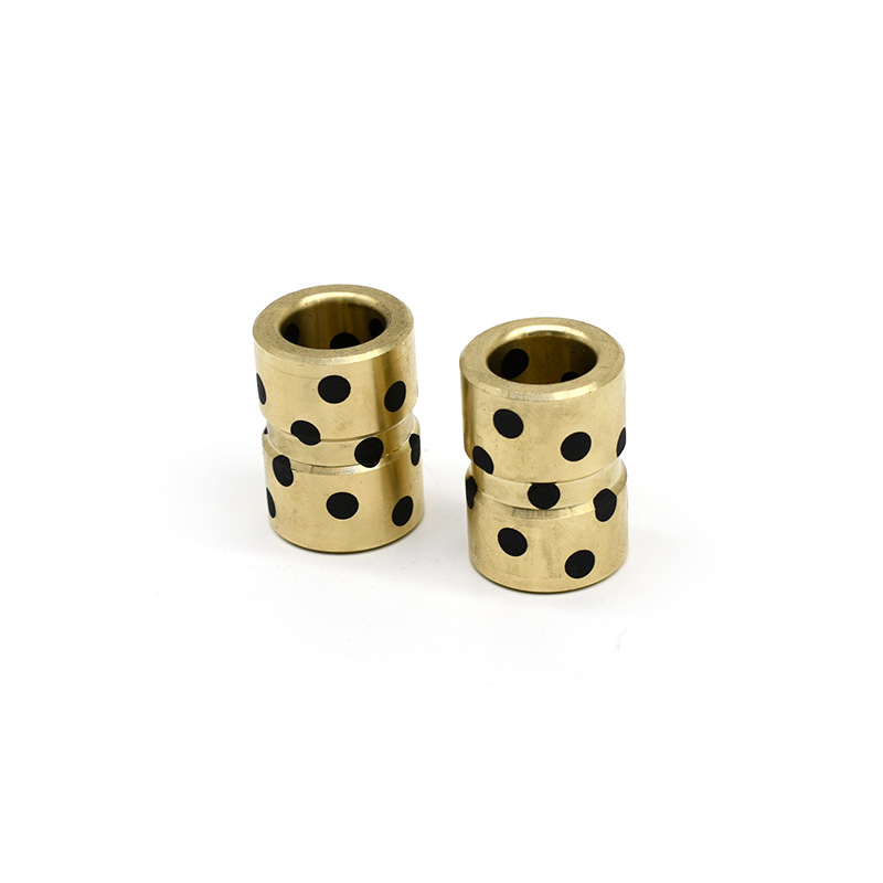 JGB石墨铜套自润滑轴承衬套法兰铜套锡黄铜套铜滑板 石墨铜导套