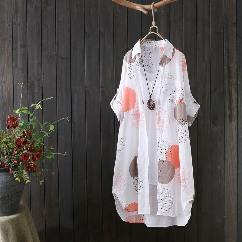 Cross-Border Shirt Long-Sleeved Printed Chiffon Sun Protection Shirt for Women Summer New Loose Cardigan Foreign Trade Thin Jacket for Women Cross-Border Shirt Long-Sleeved Printed Chiffon Sun Protection Shirt for Women Summer New Loose Cardigan Foreign Trade Thin Jacket for Women