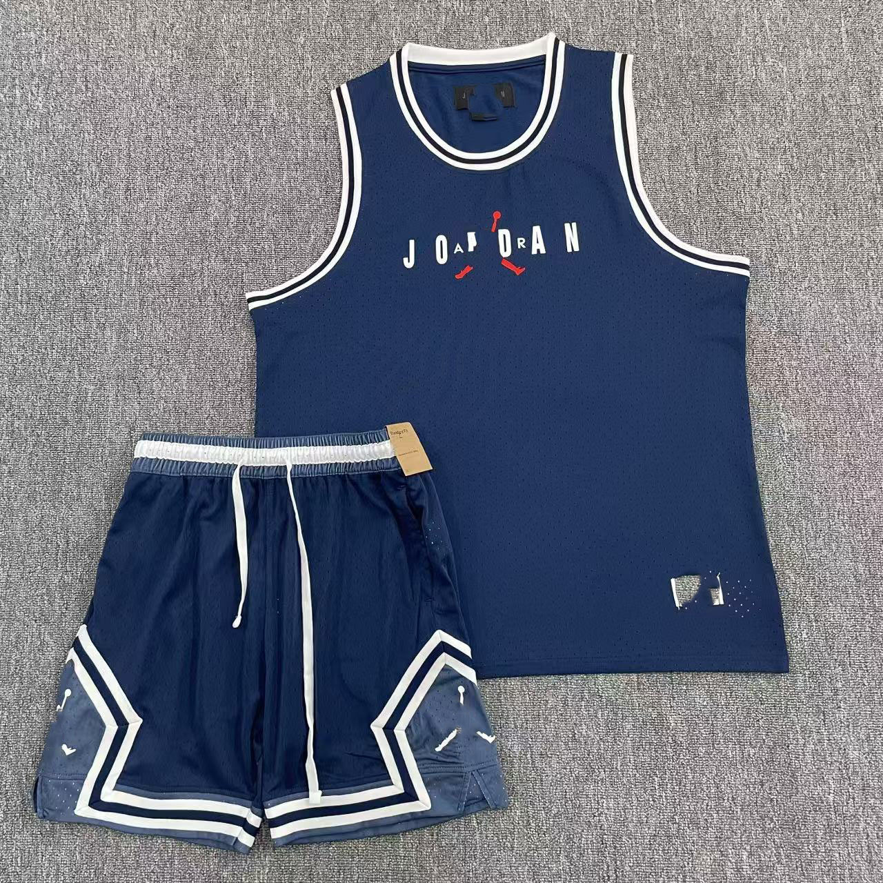 Nuevo chaleco de baloncesto deportivo Flying Man más pantalones cortos secado rápido transpirable relajado diario ocio correr chaleco deportivo image 47