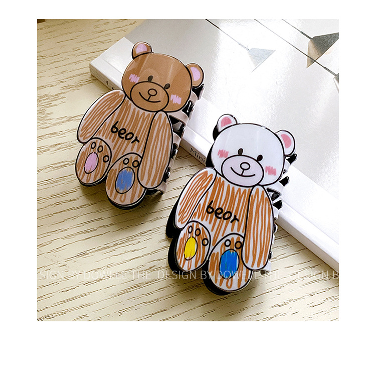 Cute Bear Arylic Hair Claws display picture 1