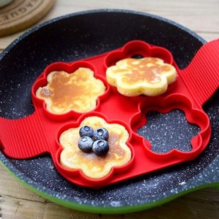 Amazon's Best-Selling 4-Hole Silicone Egg Cooker Omelette Former Omelette Silicone Mold