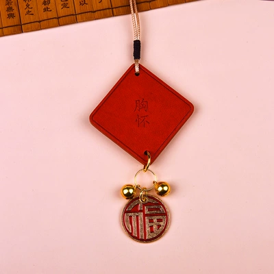 High-end transfer plate car pendant Car hanging - h-pattern-chest-bell-d-blessing-card