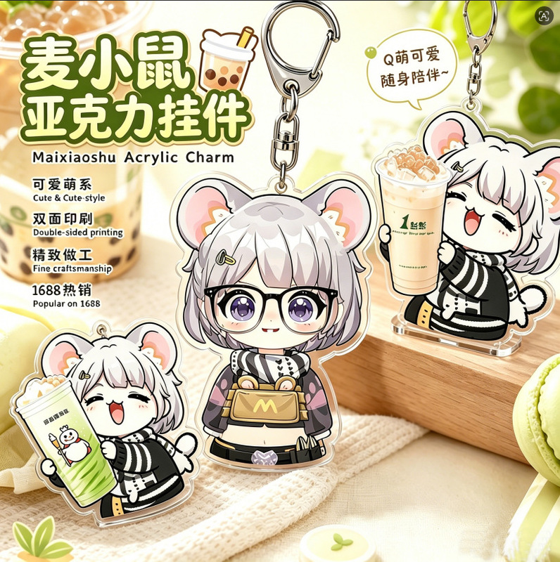 Delta's New Q-Version Mickey Mouse King Keychain Anime Peripheral Pendant Material Can Be Used as Small Gifts for Wholesale Delta's New Q-Version Mickey Mouse King Keychain Anime Peripheral Pendant Material Can Be Used as Small Gifts for Wholesale