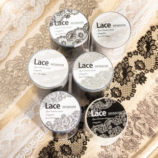 Ketchup Girl PET Tape Lace Season Series Morandi Lace Hand Account Decoration Material Cycle Paste 6