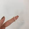 Small design advanced ring, high-quality style, on index finger