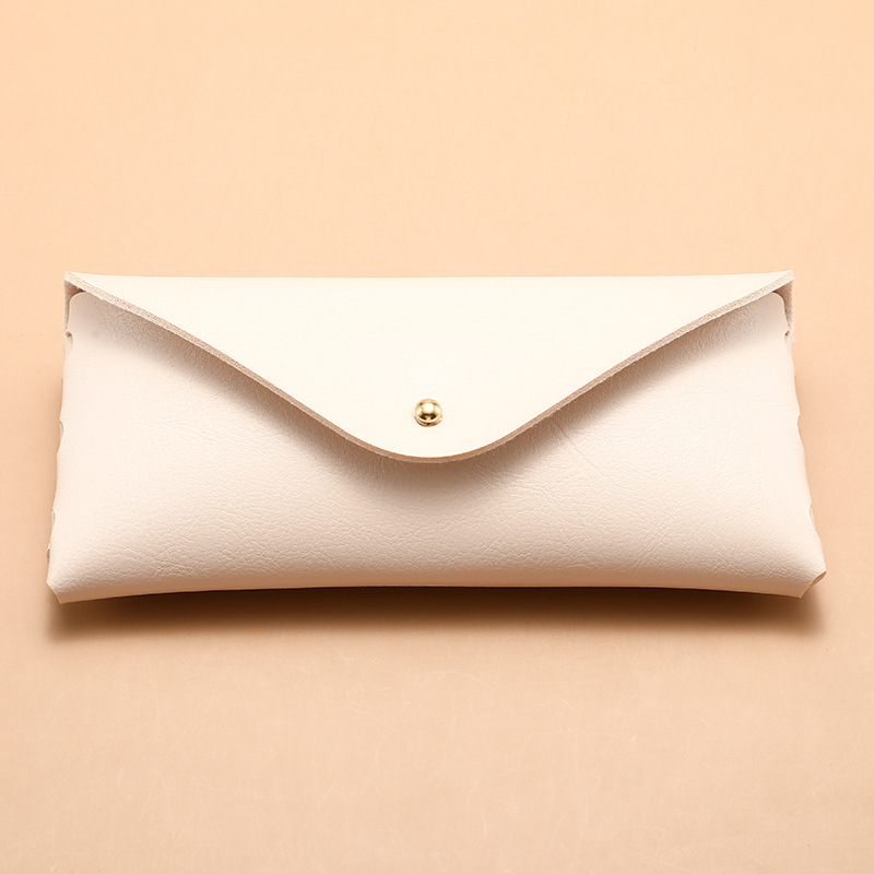 Glasses Case, Leather Sunglasses Case, High-End and Stylish, Handmade Pvc Snap-On Portable Sunglasses Case, Can Be Printed with Logo