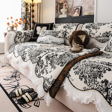 四季通用防猫抓沙发垫高级感中古批发坐垫沙发盖布巾全盖沙发布套