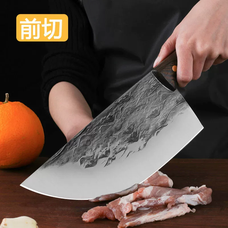 Длинный копьё кузнечное сделано вручную кухонный нож Белье для отеля поваров ответственный за резку ножа резка кости нержавеющая сталь нож для кухни