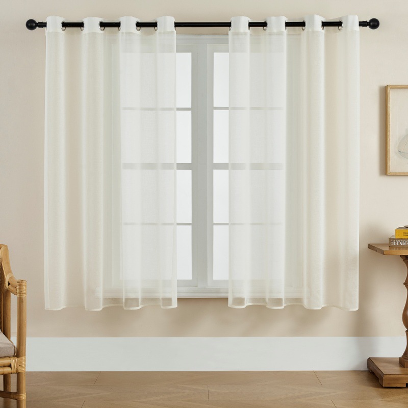 Ventanas transparentes de color sólido Dorry Twill cortinas de lona de dormitorio ventanas flotantes de balcón Amazon comercio exterior productos terminados ventanas al por mayor