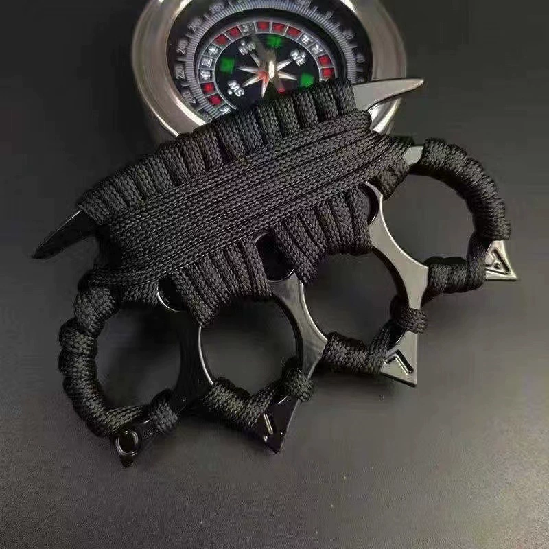 Боксерские перчатки Finger Tiger с четырьмя пальцами, металлические, легальные, боевые принадлежности для самообороны, кольцо для оружия, пряжка для рук, поддержка для рук, пряжка для удара