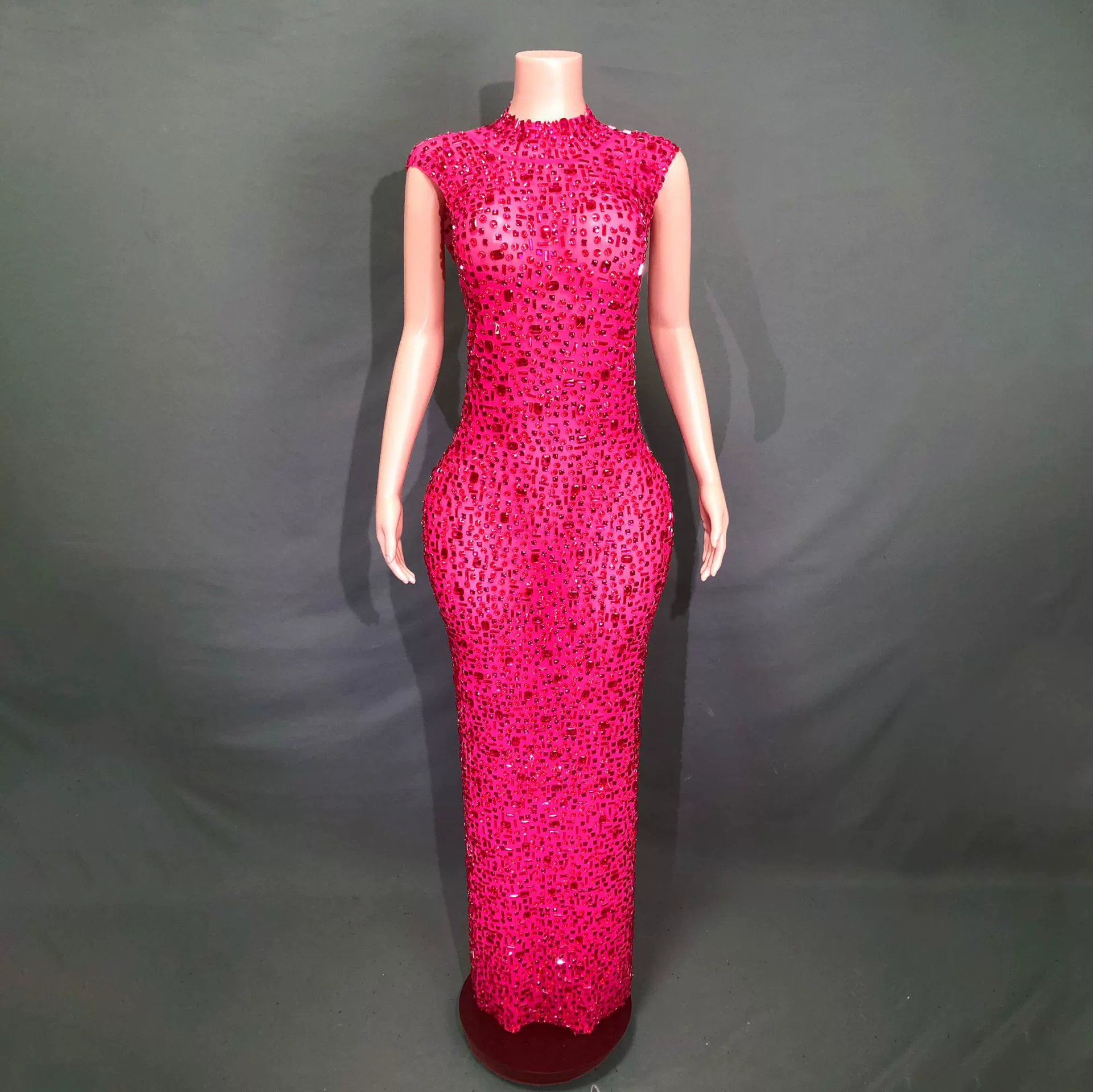 Платье «рыбий хвост» с блестками, тонкая длинная юбка Cheongsam