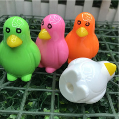 廠家直供糖果色企鵝造型卷筆刀 可愛兒童獎品禮品削筆器文具批發