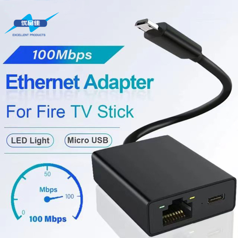 Amazon Fire Tv Stick Chromecast 100m Network Card with Power Supply, Dedicated Network Card for Tv Stick