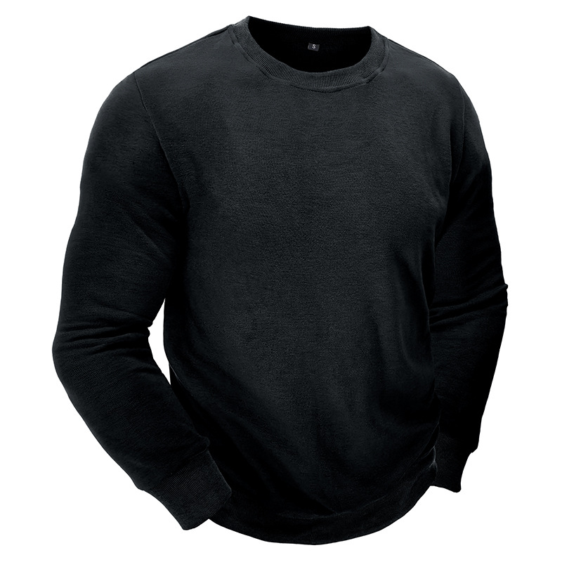 demi-season solid color sweatshirt