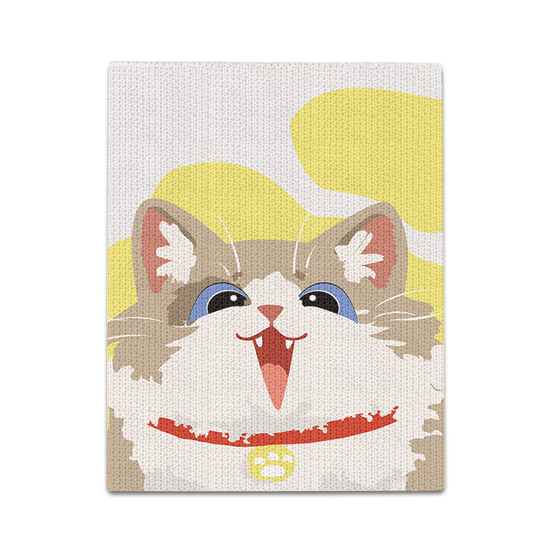 Placa de raspado vertical impresa para gatos, resistente al desgaste, respetuosa con el medio ambiente, engrosada y sin virutas, garra de gato, placa de garra de gato de pared, se puede personalizar con imágenes