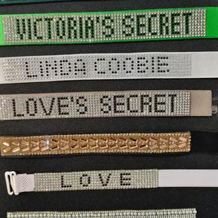 Rhinestone Stickers Self-Adhesive Rhinestone Strips Hot Melt Adhesive Rhinestone Strips Various Letter Strips Patterned Letters Versatile