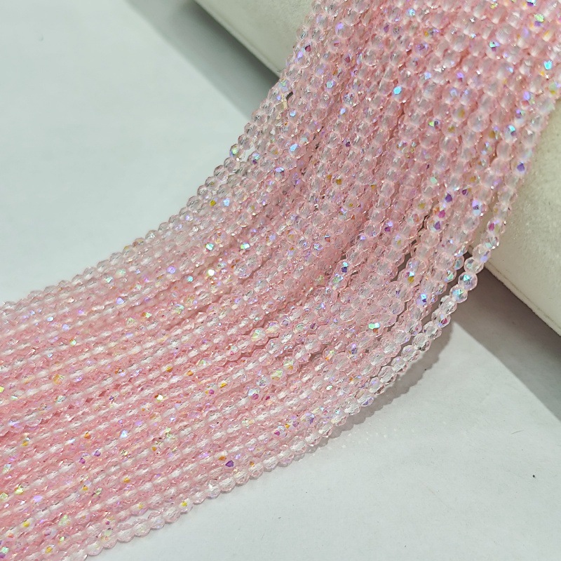 Hilo de algodón aguja súper pequeña Perla de cristal encadenada cuentas vidriadas DIY accesorios de ropa hechos a mano pulsera collar cuentas dispersas accesorios