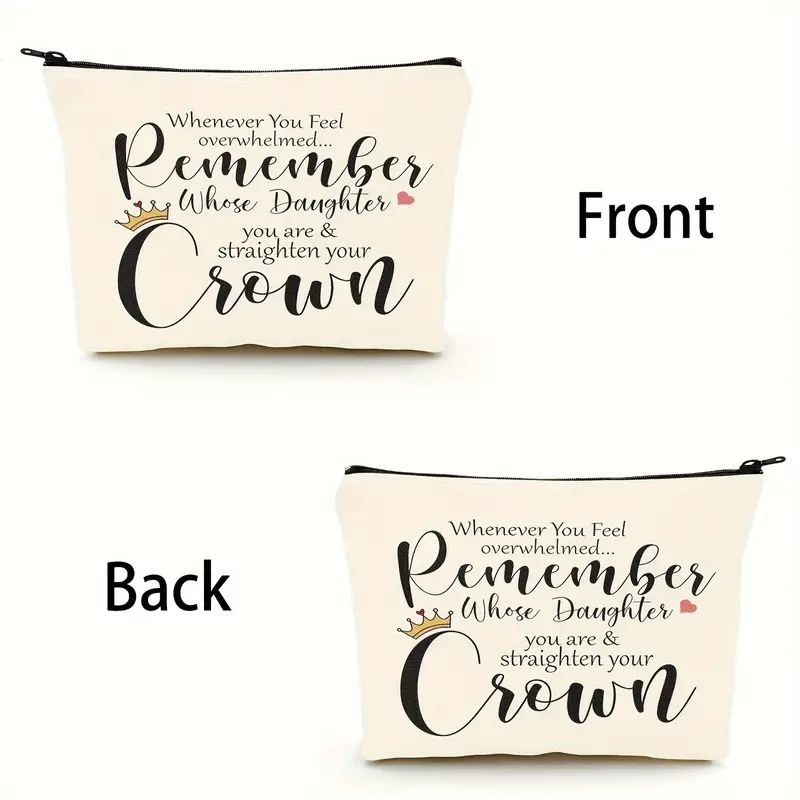 Transfronterizo Amazon Temu Venta caliente popular carta bolsa de cosméticos regalo bolsa de cremallera impermeable de lino bolsa de cosméticos regalo