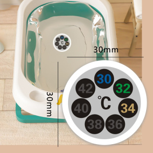 Customized Bathtub Temperature Measurement Sticker Baby Bath Water Temperature Card Temperature Measurement Sticker Lcd Digital Color Bathtub Thermometer Sticker